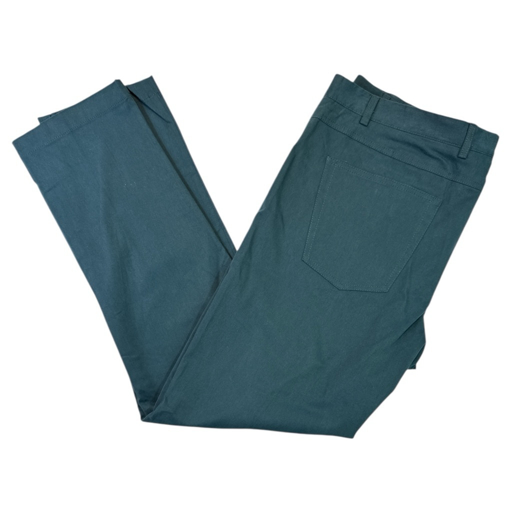 SANTORELLI Cotton Stretch Brushed Twill Luigi Pants Teal Size 40